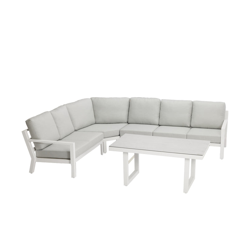 Madrid V3 5 Pc Outdoor Modular Setting White