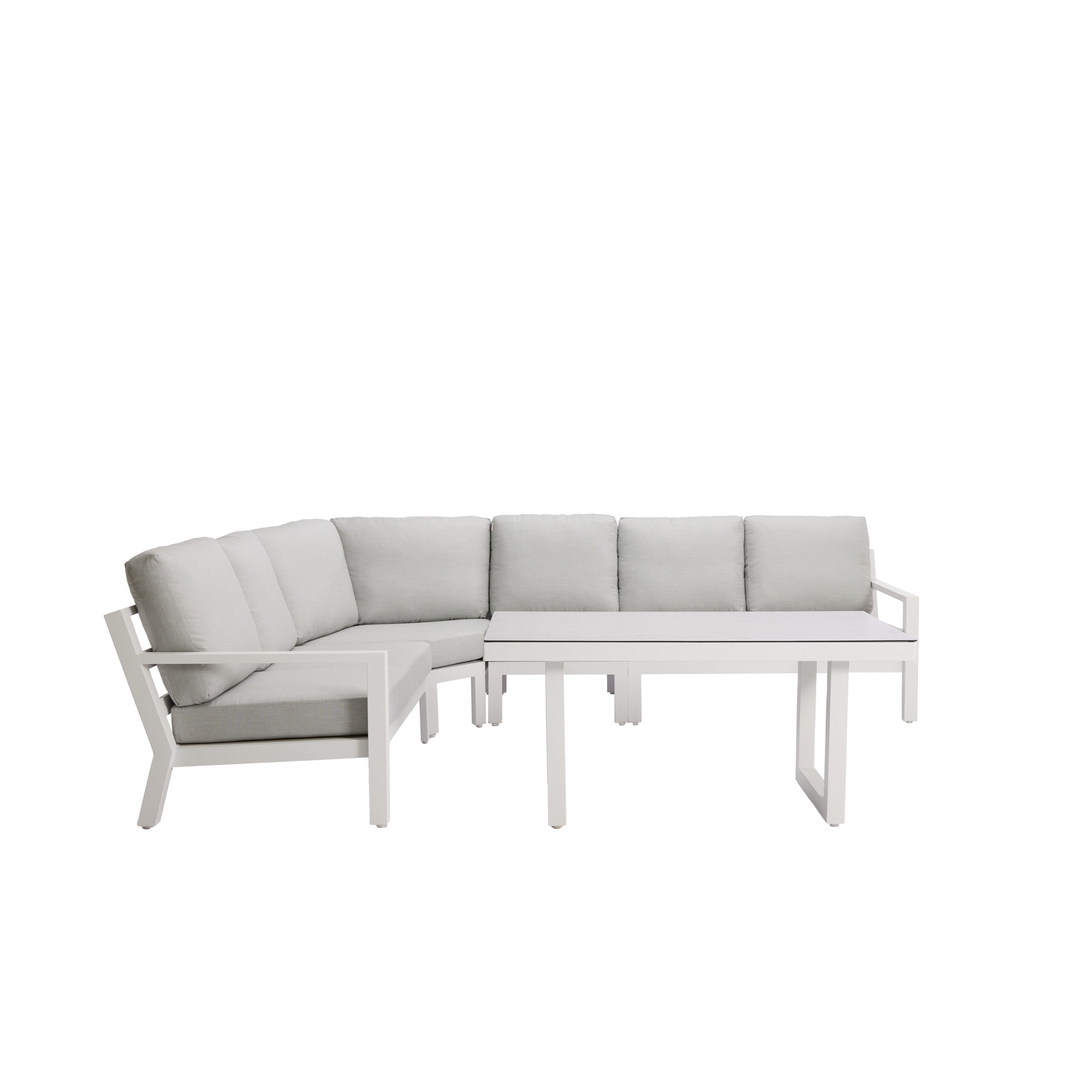 Madrid V3 5 Pc Outdoor Modular Setting White | Charcoal