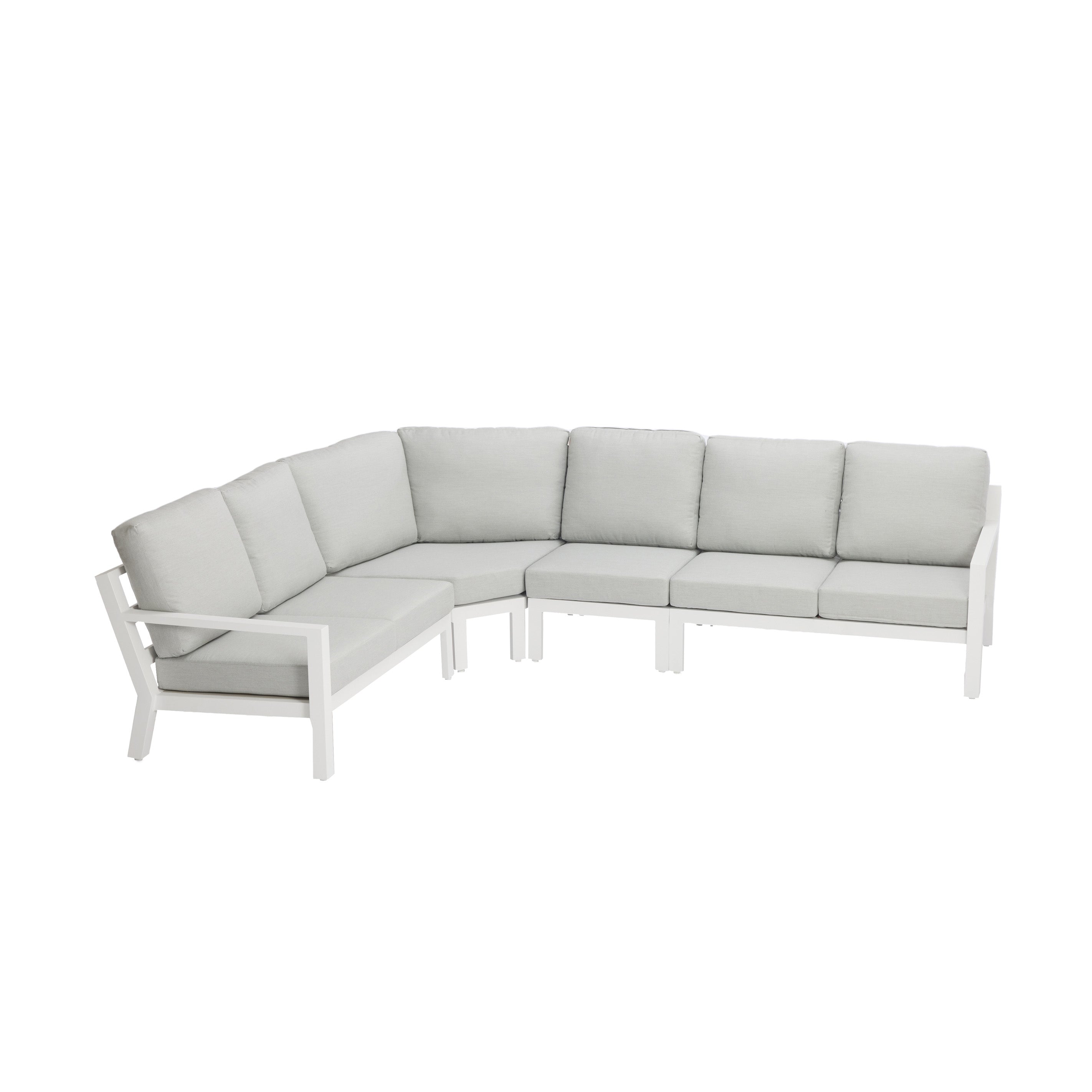 Madrid V3 5 Pc Outdoor Modular Setting White | Charcoal