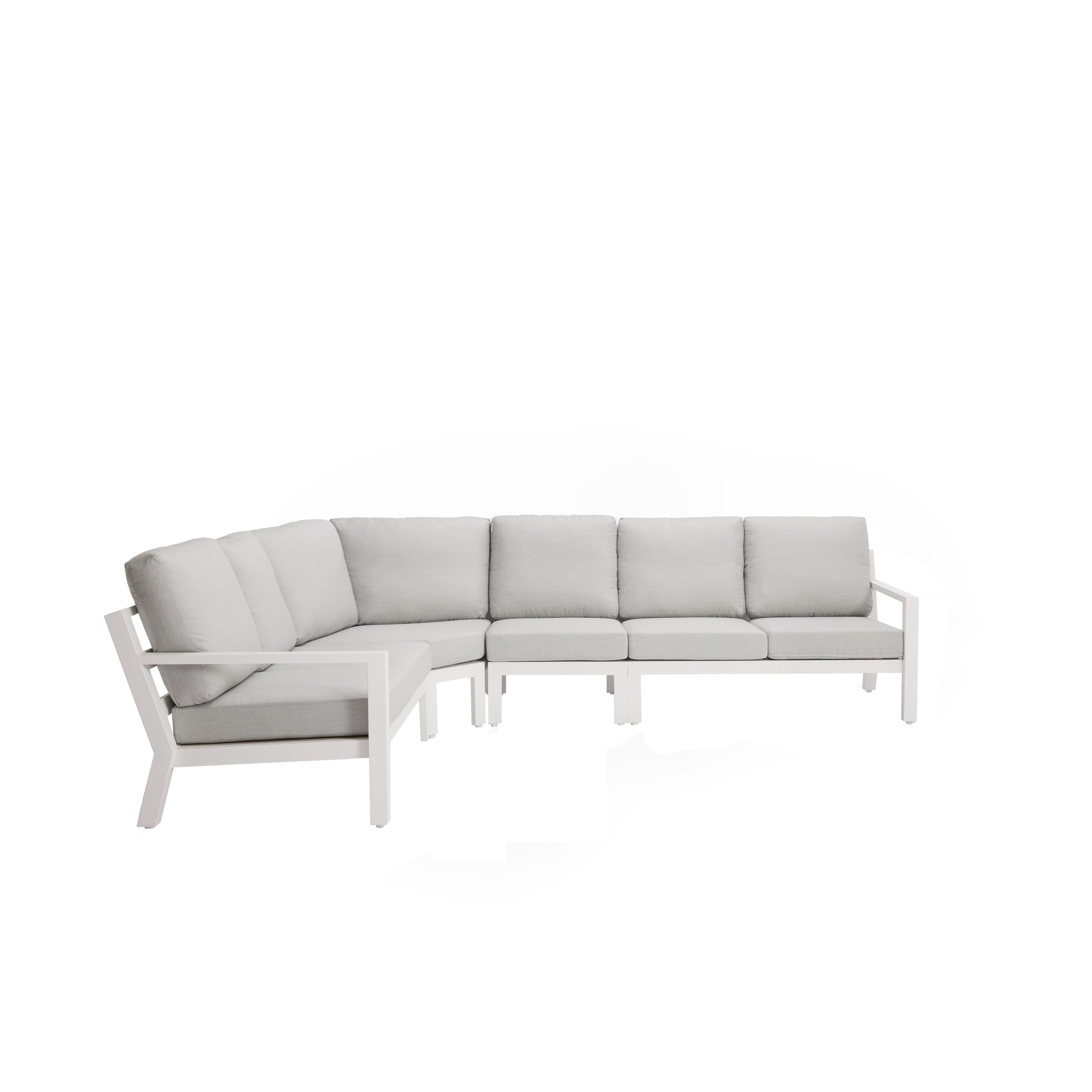 Madrid V3 5 Pc Outdoor Modular Setting White | Charcoal