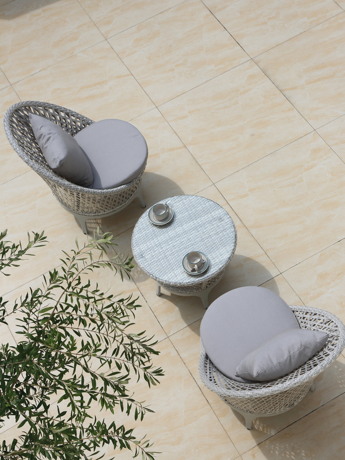 Ostra Promotion (Free Iyon Nest Coffee Table) - Wash White