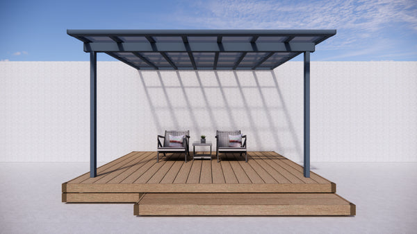 Terrace Roof Pergola 3x4.37m