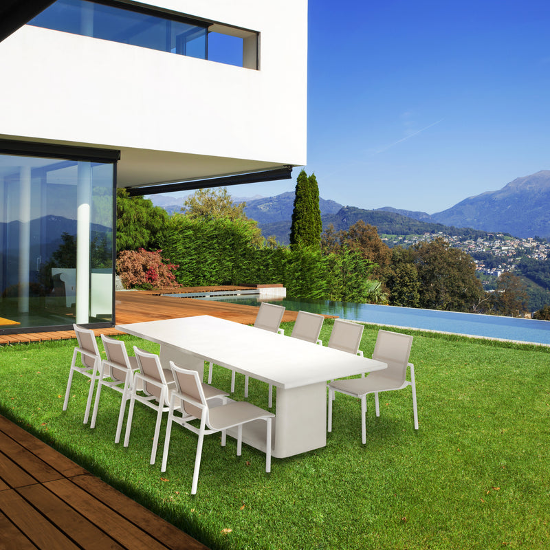 Roma 280 Outdoor Dining Table White