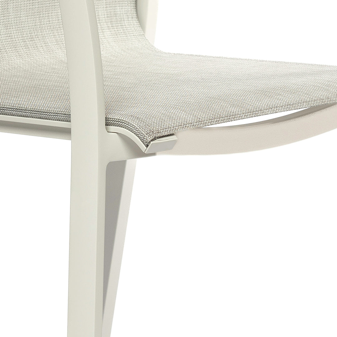 Smart Carver Chair White | Charcoal | Aluminium & Teak arm