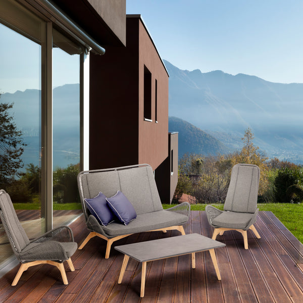 Vito 4 Pc Outdoor Lounge Setting