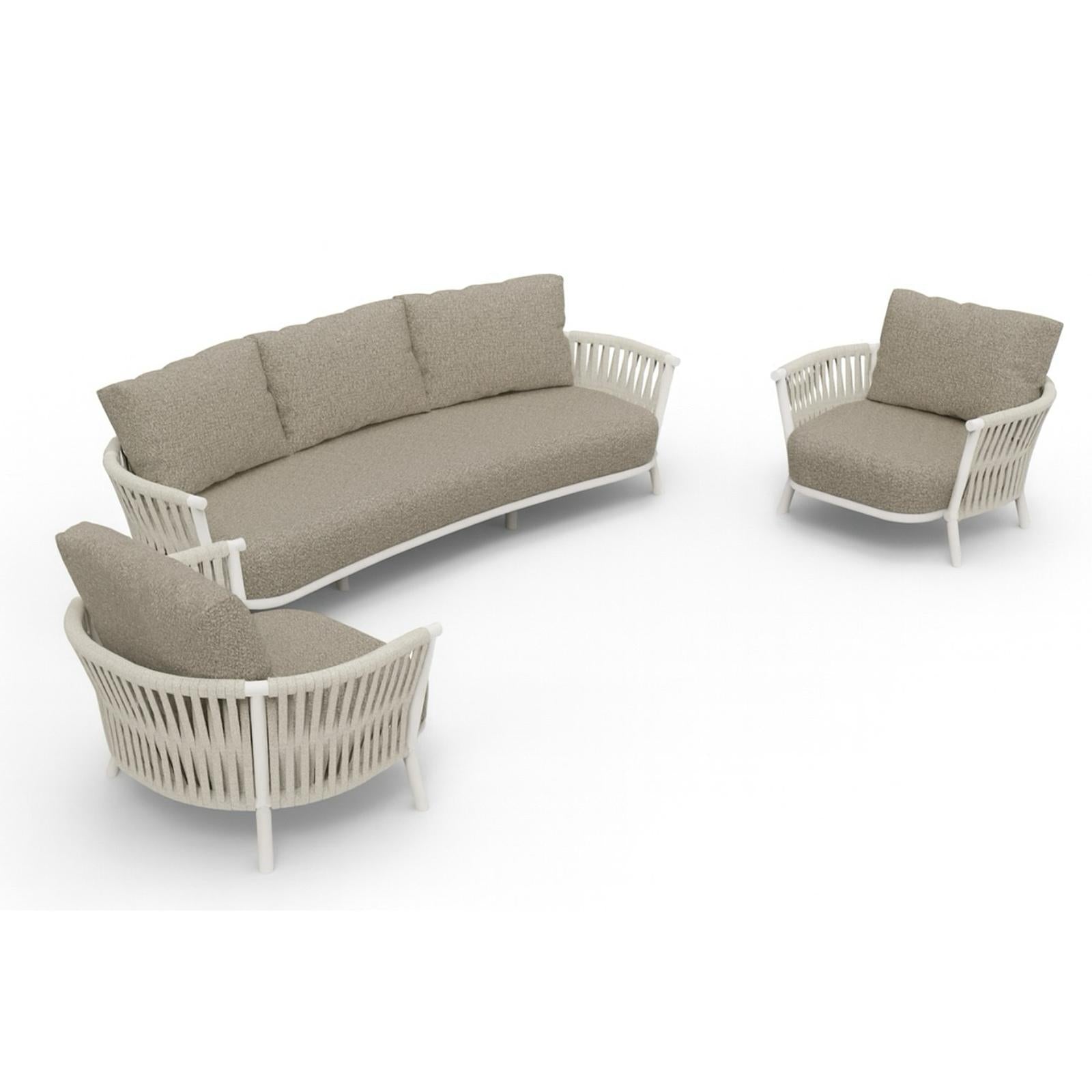 Albury 3 Pc Outdoor Lounge Setting