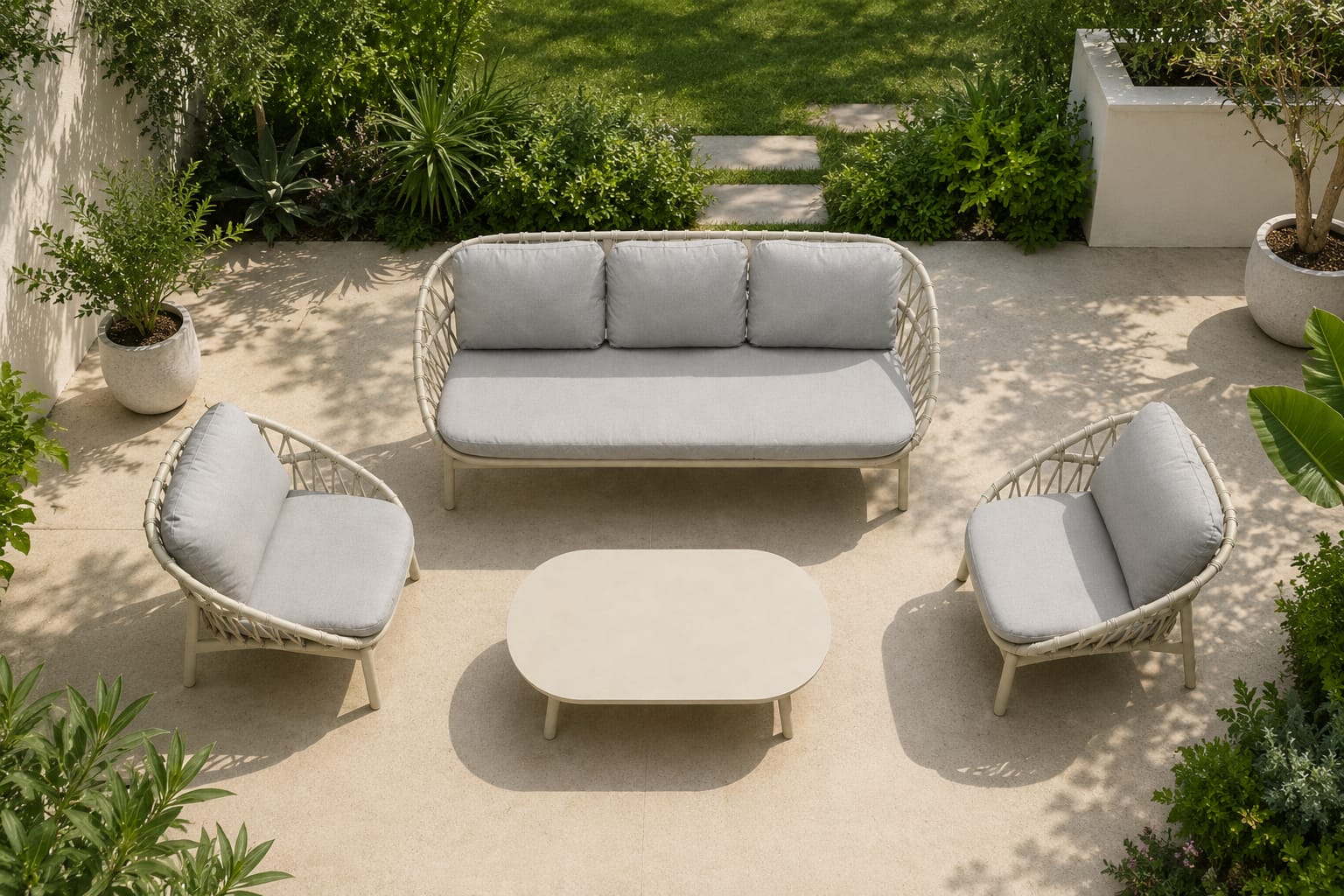 Kiama 4 Pc Outdoor Lounge Setting