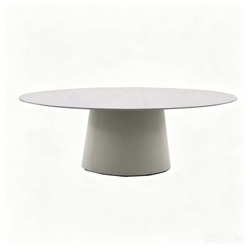 Demark dining table 7pc Kit/Set ( Table 239 x119 x75cm +6pc TT Swipe Carver Chair) - Sand