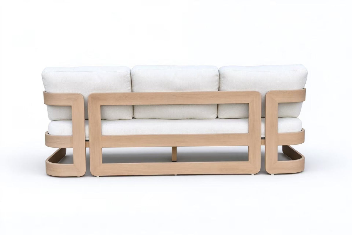 Monago Alum Powder coating LoungeHG-S2726P)4PC Kit/Set(1+1+3+COF) - Ivory