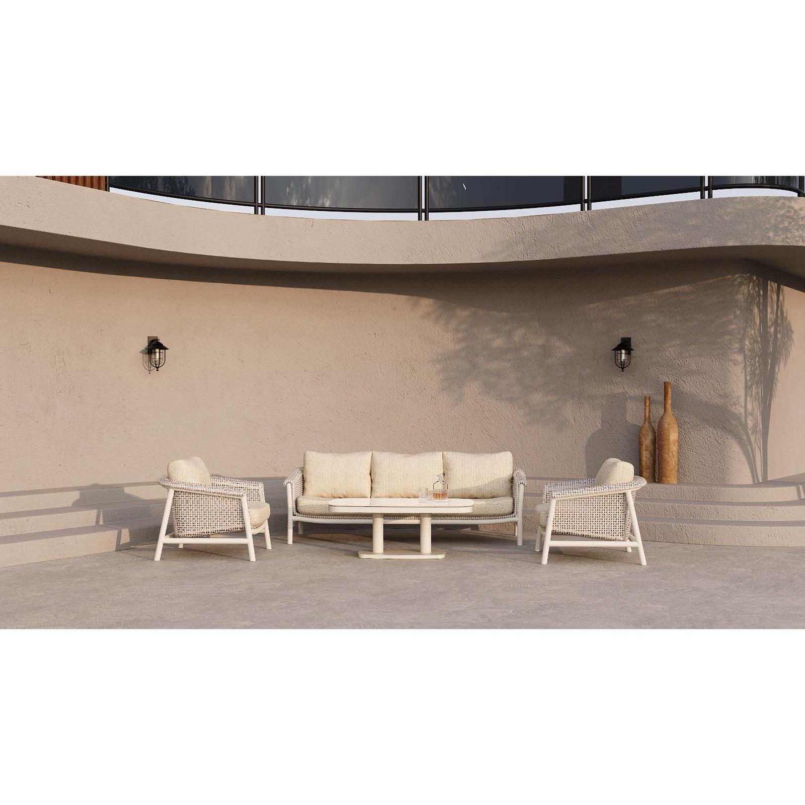 Pisa 3 Pc Outdoor Lounge Setting