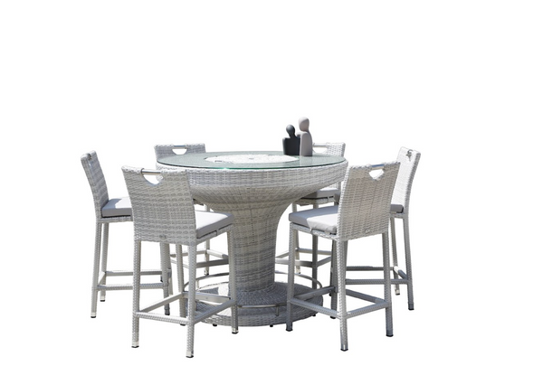 Almansa 7PC Bar Kit/Set Cream White | Yacht Grey