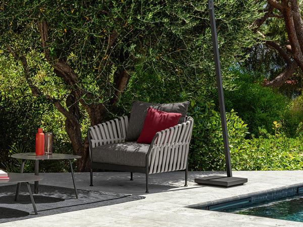 3 Pc Frame Outdoor Lounge Setting Graphite (without coffee table)