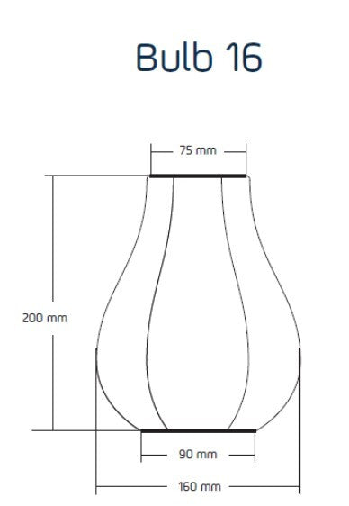 LUMIZ Outdoor Lantern Bulb 16 - Gourd