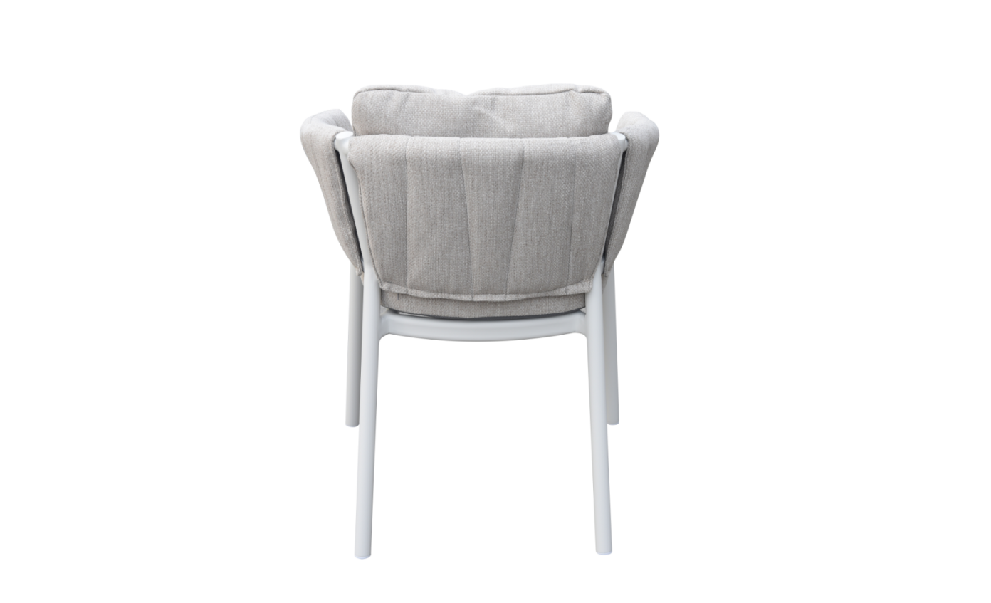 Flagler (Grid) Carver Chair Dark Grey | Light Grey
