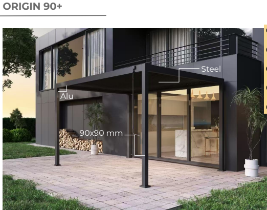 ORIGIN + 90 Pergola 3.0 x 3.0