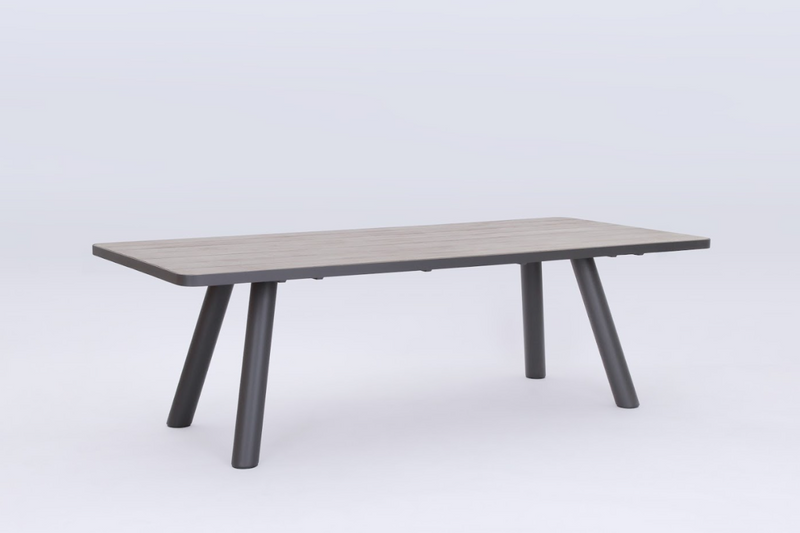 Kennedy Dining Table 240x108 CM | Charcoal & White