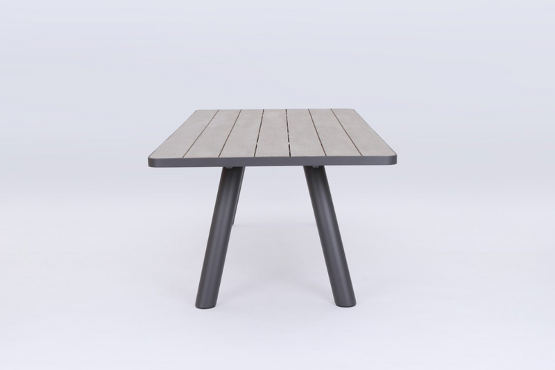 Kennedy Dining Table 240x108 CM | Charcoal & White