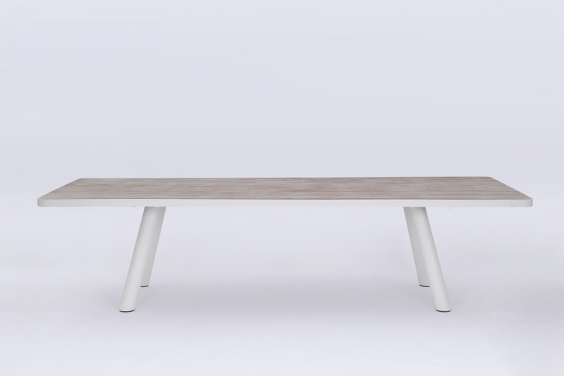 Kennedy Dining Table 240x108 CM | Charcoal & White