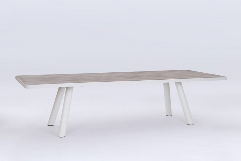 Kennedy Dining Table 240x108 CM | Charcoal & White