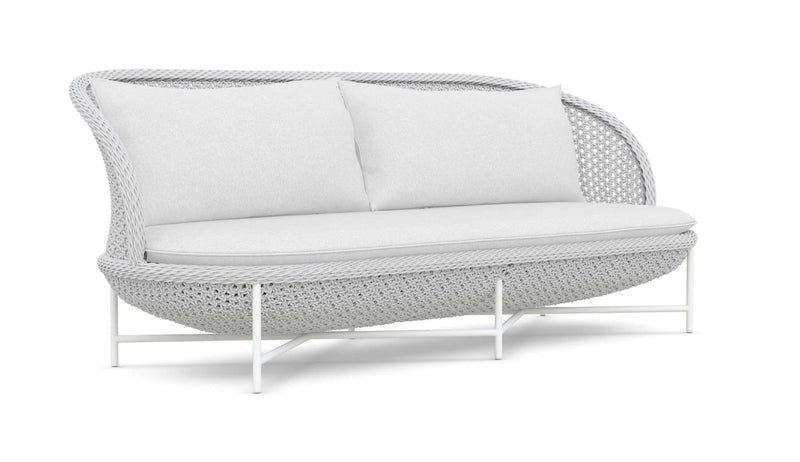 Montauk 7 Piece | Outdoor Lounge Setting | White Aluminium & Rope