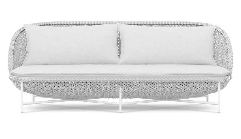 Montauk 7 Piece | Outdoor Lounge Setting | White Aluminium & Rope