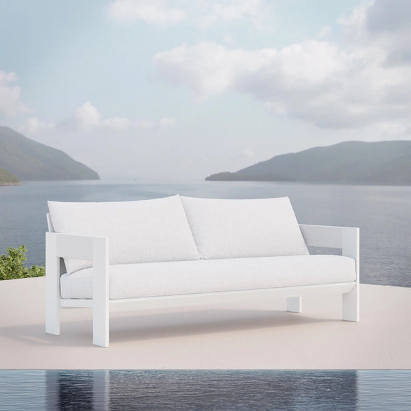 Mykonos 6 Piece | Outdoor Lounge Setting | White Aluminium & Rope