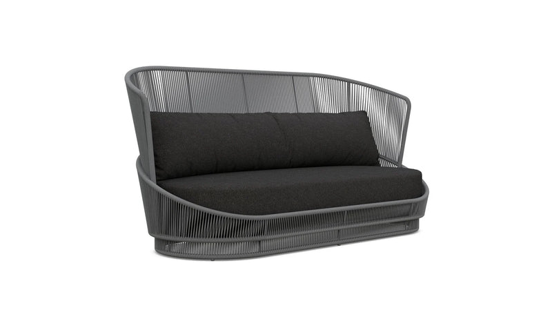 Palma 5 Piece | Outdoor Lounge Setting | Swivel Club | Charcoal Aluminium & Rope