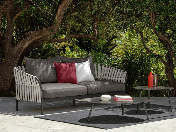 3 Pc Frame Outdoor Lounge Setting Graphite (without coffee table)