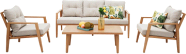 Yarra Glen 4 Pc Outdoor Lounge Setting