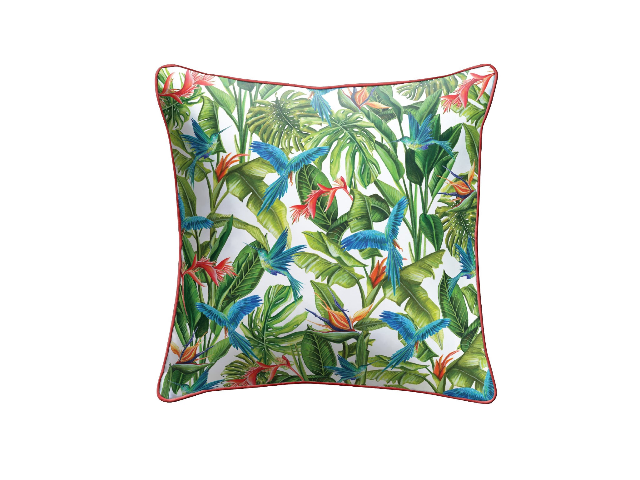 Katrina Read Outdoor Cushion - Jungle Blue Bird