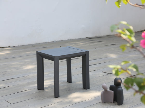 Berlin Outdoor Bench | Charcoal Aluminium | 46x46m