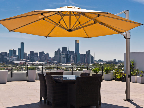 Eclipse Premium Cantilever Umbrella (3m square & 3.5m square & 4m octagonal & 4x3m Rectangle)