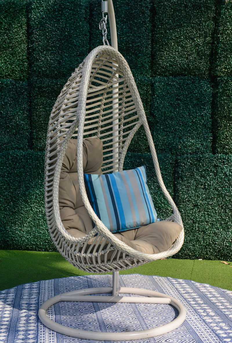 Canna Premium PE® Wicker Hanging Egg Chair HANGING EGG Nest - OSMEN OUTDOOR FURNITURE-Sydney Metro Free Delivery
