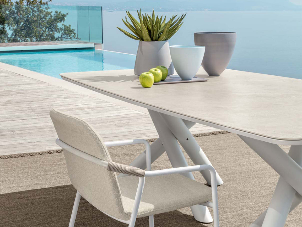 Coral Italian Ceramic Dining Table