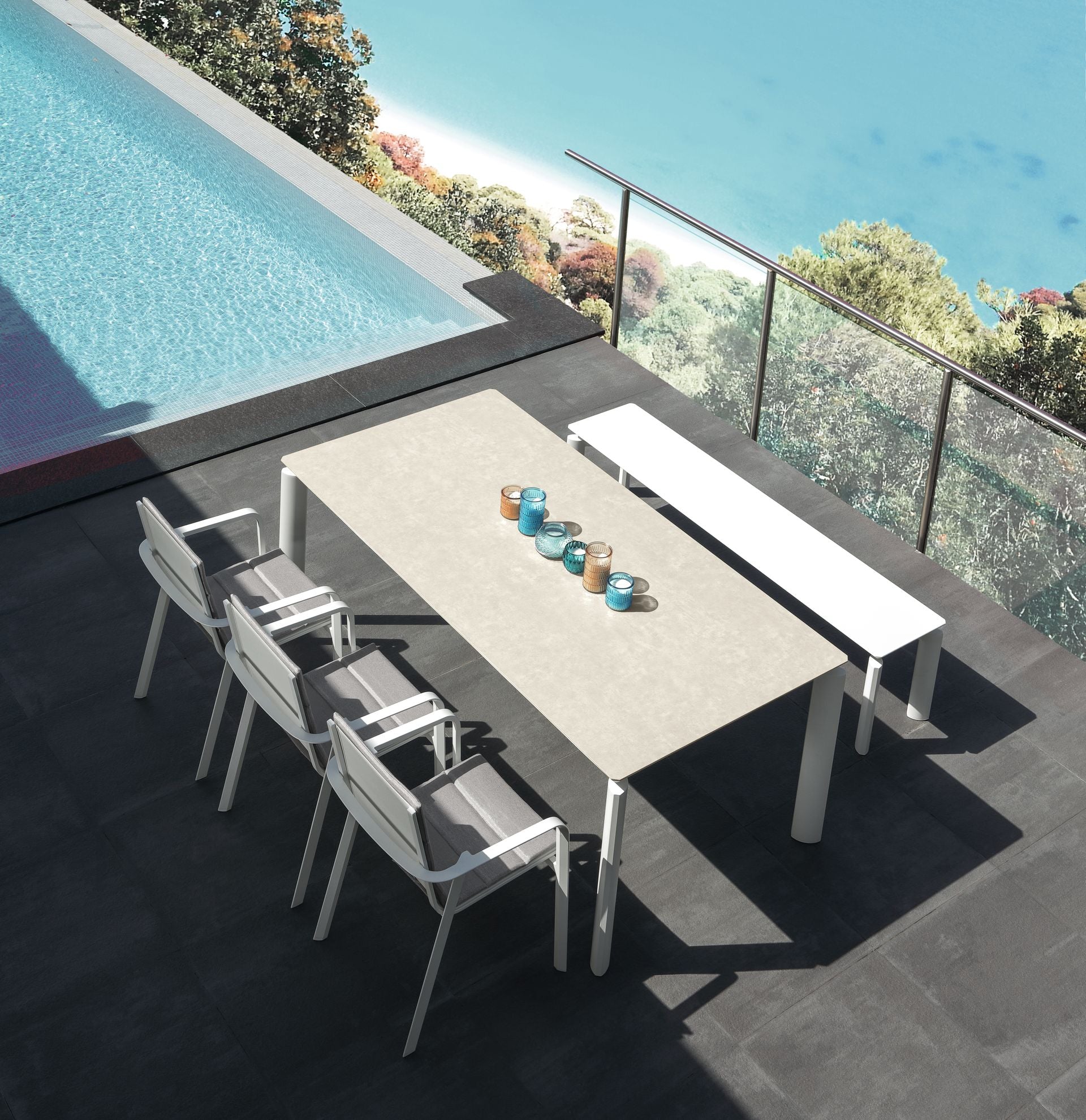 Milo Extension Table (200/260) - Ceramic (Or) PCA Top DINING Talenti - OSMEN OUTDOOR FURNITURE-Sydney Metro Free Delivery