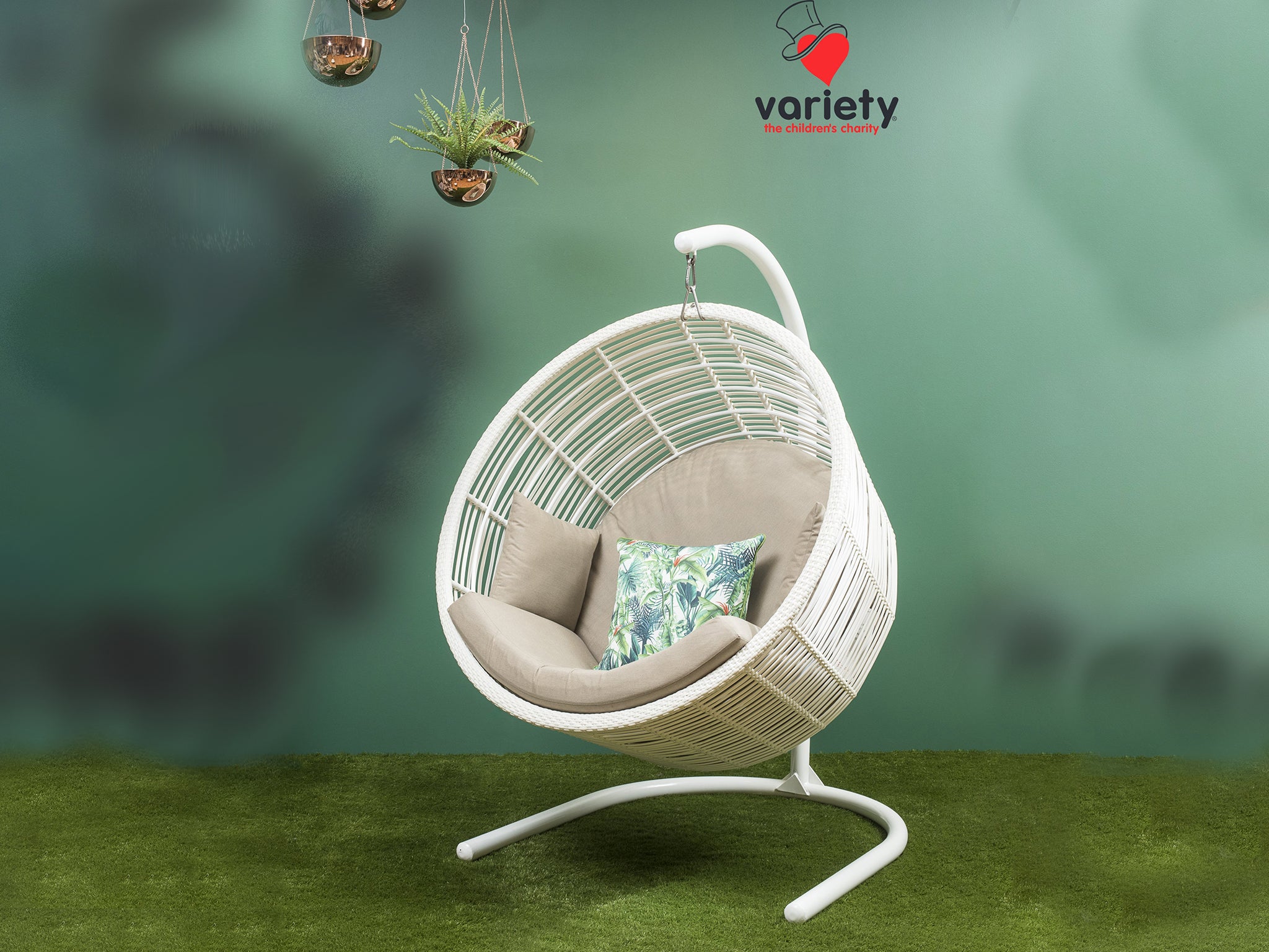 Chair With Wicker Hanging Swing Egg Chair OC Orange-Casual Egg