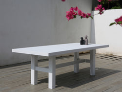 Auburn Dining Table 240cm | White Aluminium